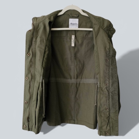 Madewell Canvas Dispatch Jacket Fatigue Green Medium - Picture 4 of 8